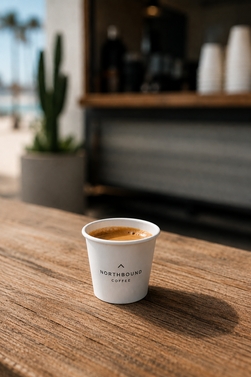 Design concept: Northbound Coffee branded 4 oz espresso cup