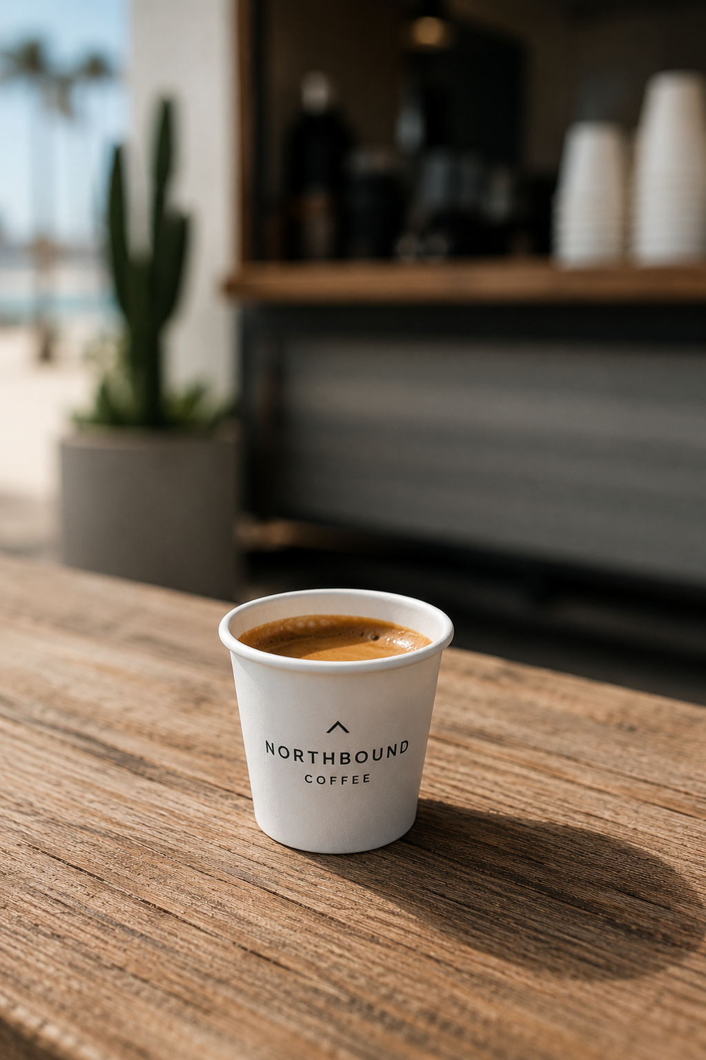 NORTHBOUND COFFEE branded 4 oz espresso cup